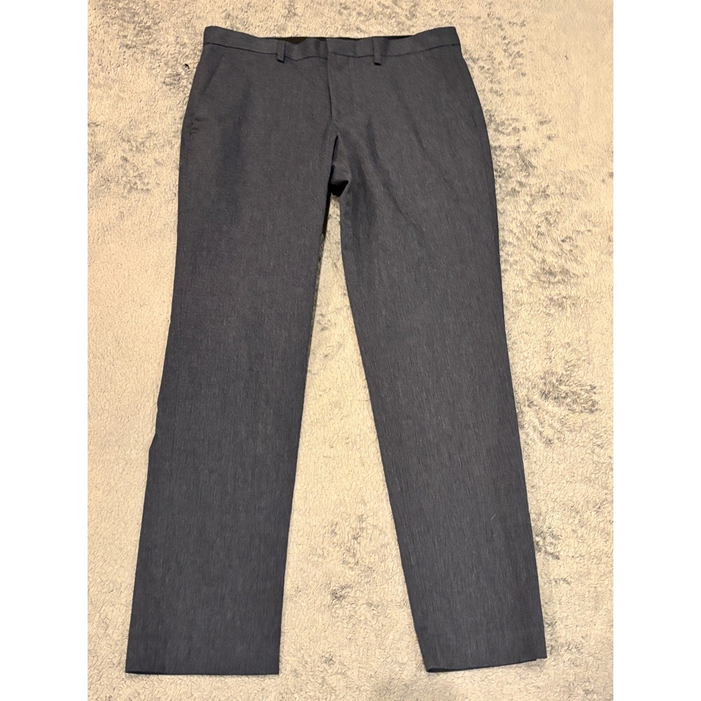 Express Extra Slim Fit Dress Pants Mens 29x30 (32x28) Navy Blue Stretch Career